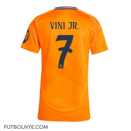 Camiseta Real Madrid Vinicius Junior #7 Visitante Equipación para mujer 2024-25 manga corta